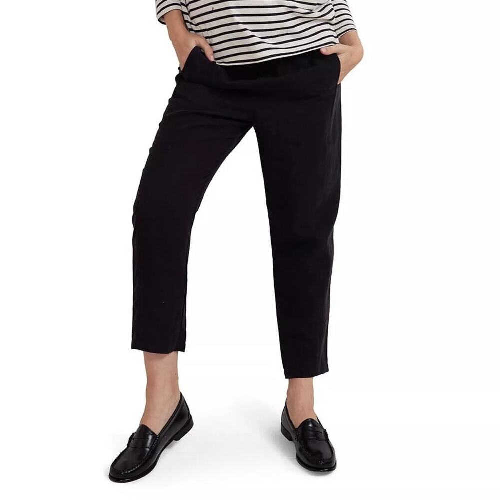 Hatch Black Asher Straight-Leg Pants